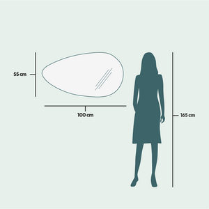 Drop wall mirror (55x100cm)