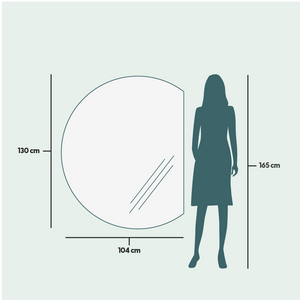 Special Shape Mirror With Lights (104x130cm)