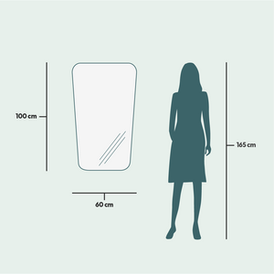 Retro Style Mirror With Lights (60x100cm)