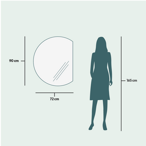 Special Shape Mirror With Lights (72x90cm)