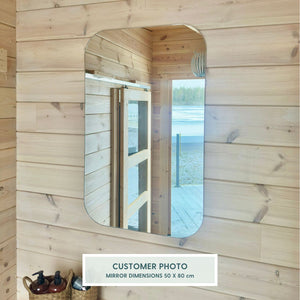 Aava wall mirror (120x120 cm)