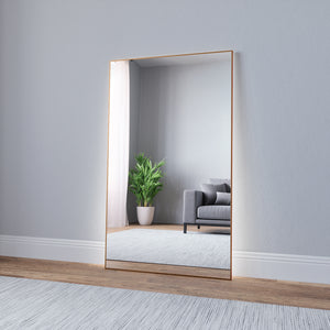 Slimline LED Mirror With Copper Frame (80x135cm)