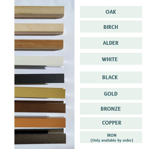 Slimline - Full Length Mirror With Black Frame (50x200cm)