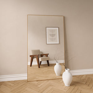 Slimline - Stor Fullängdsspegel med Kopparram (100x170cm)