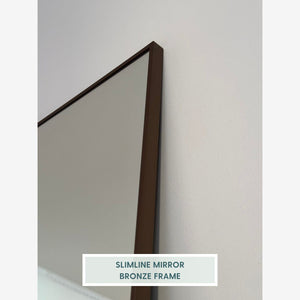 Slimline Full-Length Mirror With Bronze Frame (130x220cm)