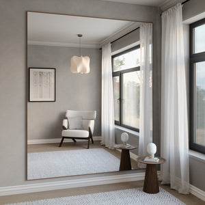 Giant Slimline Mirror With Bronze Frame (200x215cm)