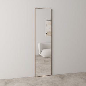 Slimline - Schmaler Ganzkörperspiegel Mit Bronzerahmen (50x200cm)