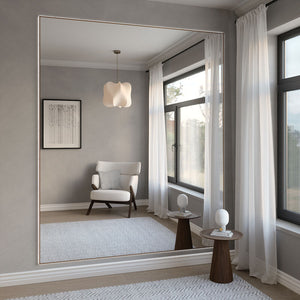 Giant Slimline LED Mirror With Bronze Frame (200x215cm)