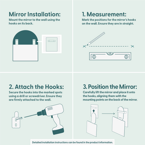 Islet - Mirror With Hook Attachment (69x46cm)