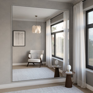 Giant Slimline LED mirror With Black Frame (200x215cm)