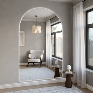 Kaari - Extra-Large Arch Mirror With LED-Lights (150x215cm)