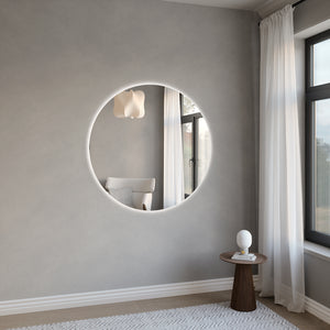 Round Mirror With LED-Lights (120cm)