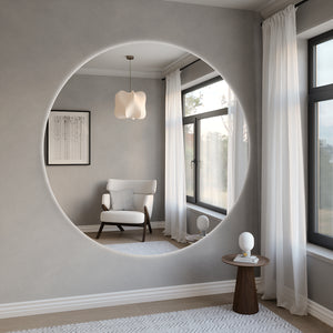 Extra-Large Round Mirror With LED-Lights (200cm)
