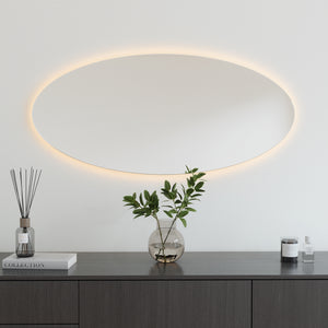 Oval Mirror With Lights (60x130cm)