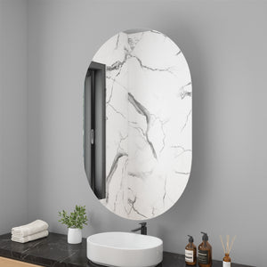 Mirror Cabinet Rounded Corner (60 cm)
