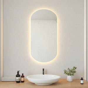 Stream wall mirror with LED lights (60x100 cm)