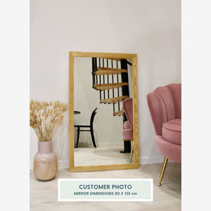 Wooden Mirror M (50x200cm)