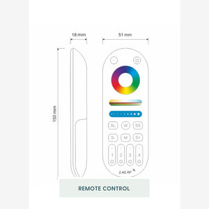 Sand Mirror with colour-changing backlighting