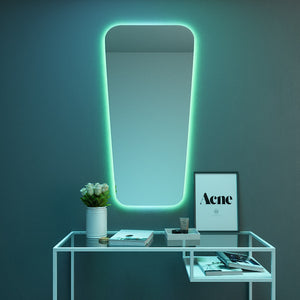 Retro Style Mirror with colour-changing backlighting