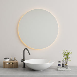 Round Mirror With LED-Lights (80cm)