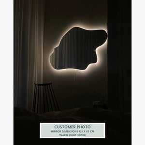 Island - Frameless Mirror With Backlight (165x110cm)