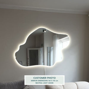 Island - Frameless Mirror With Backlight (165x110cm)