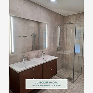 M Mirror With LED Lights (180x70 cm)