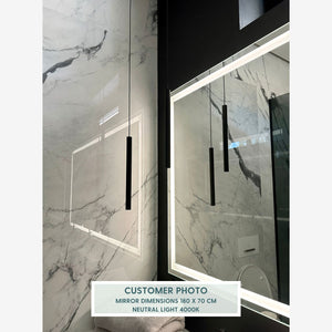 XL Mirror With LED Lights (120x70 cm)