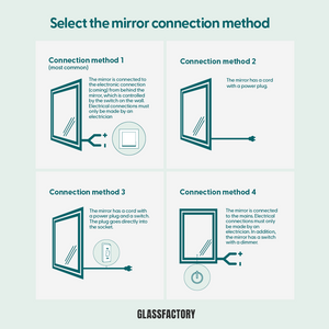 Slimline Full-Length LED Mirror With With Thermo-Treated Alder Frame (110x210 cm)