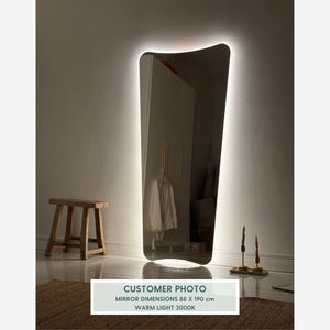 Vintage Style Full-Length Mirror with LED lights (88x190 cm)