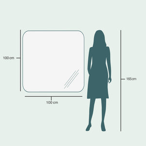Aava wall mirror (100x100 cm)