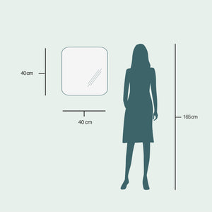 Aava wall mirror (40x40 cm)