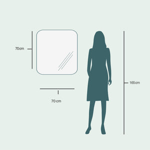 Aava wall mirror (70x70 cm)