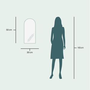 Kaari - Modern Arch mirror (30x50 cm)