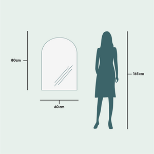 Spegelskåp med Bågspegel (60 cm)