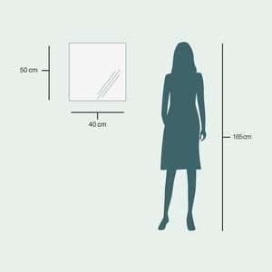 Rechteck Wandspiegel (40x50 cm)