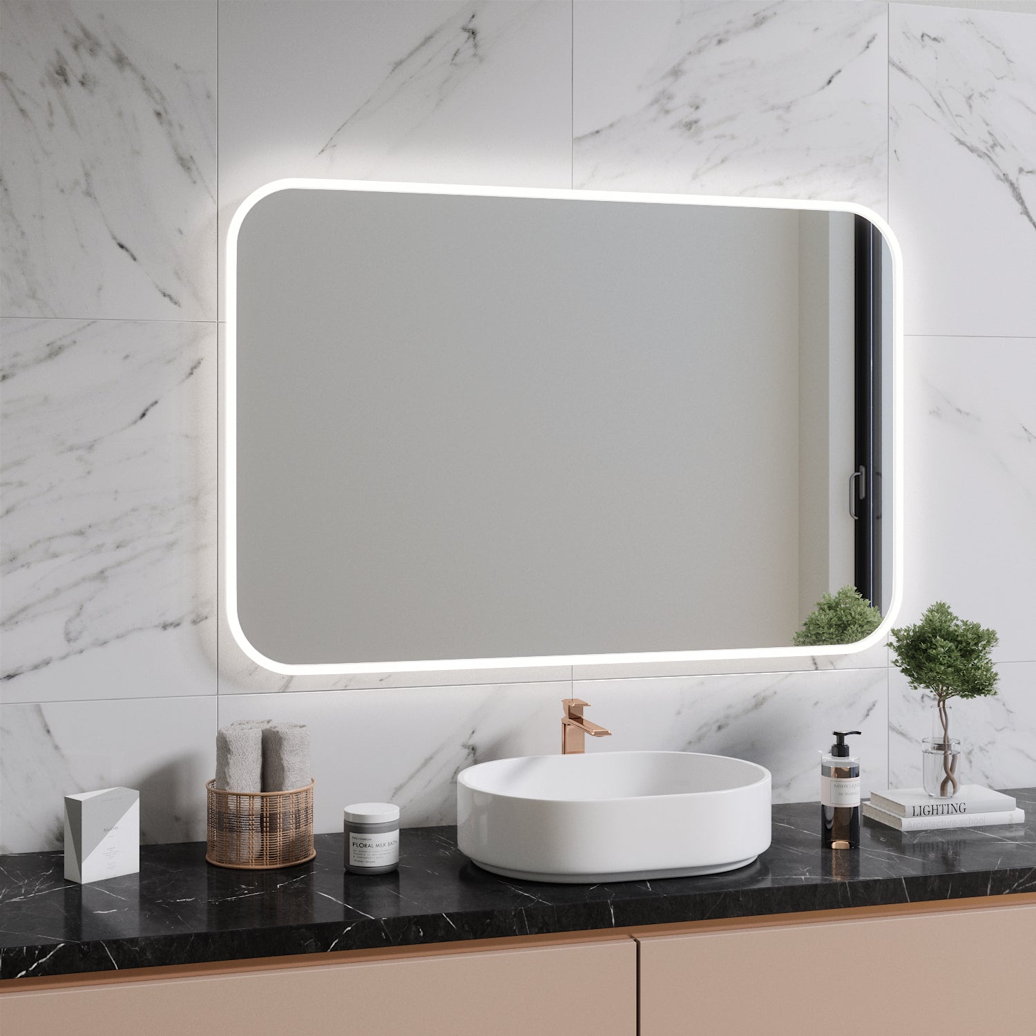 Rounded Full Lux mirrors