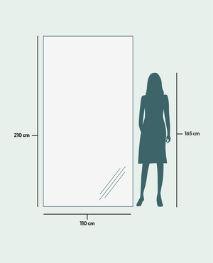 Träram Spegel M (110x210cm)