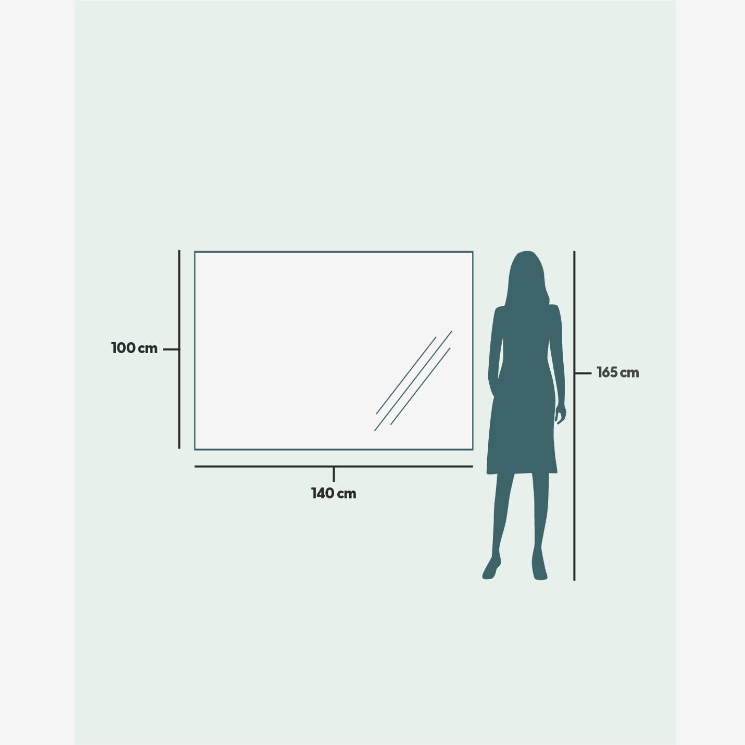 Wandspiegel (140x100cm)