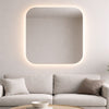 Aava wall mirror with LED lights (120x120 cm)