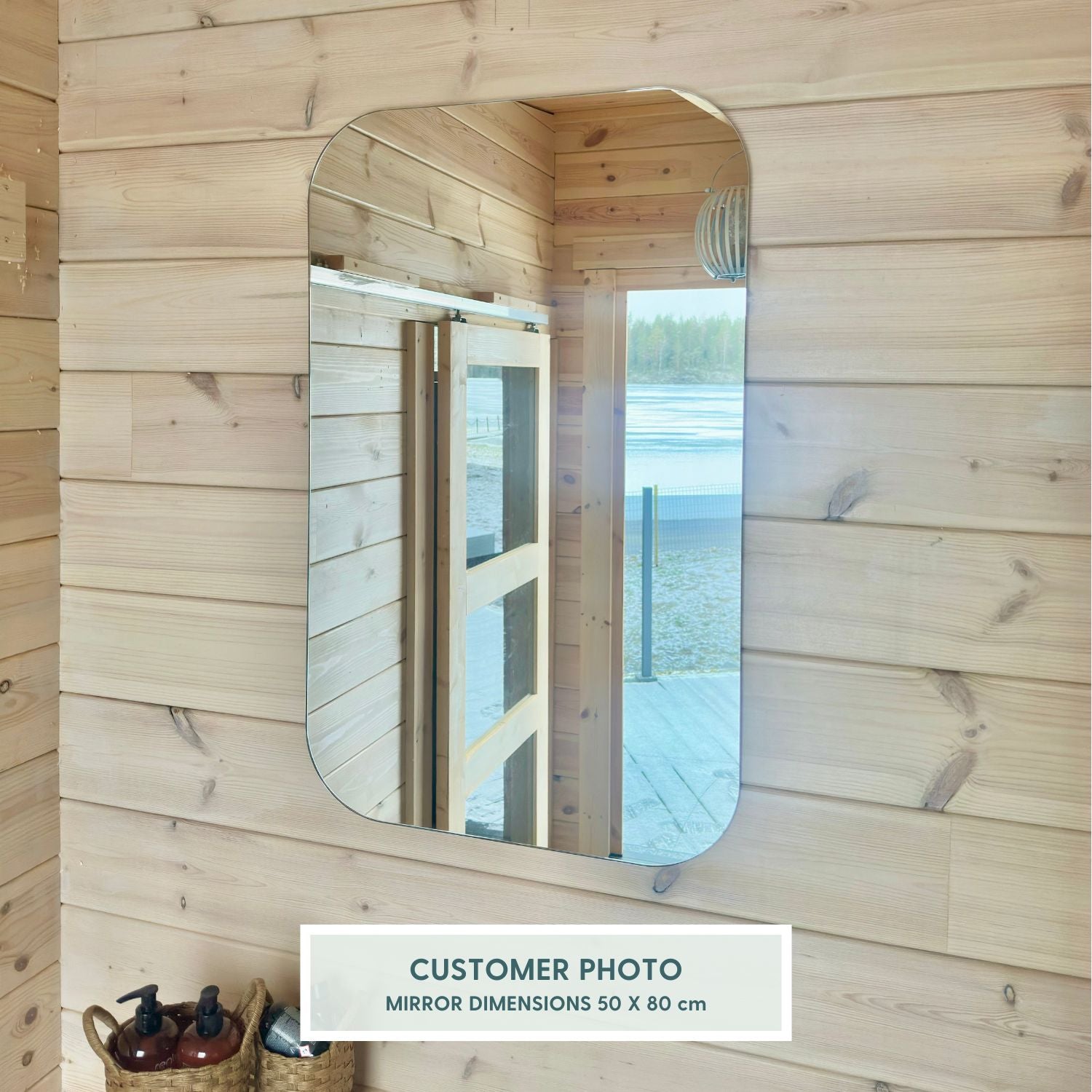 Aava wall mirror (50x60 cm)