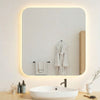 Aava wall mirror with LED lights (90x90 cm)