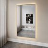 Slimline Full-Length LED Mirror With With Birch Frame (100x170 cm)