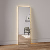 Slimline LED Mirror With With Thermo-Treated Alder Frame (50x150 cm)