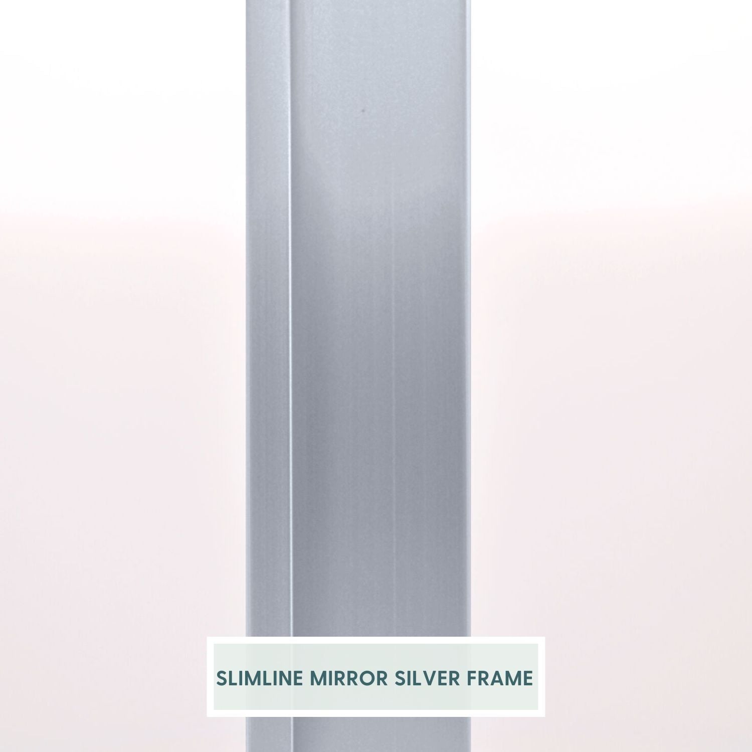 Slimline Full-Length LED Mirror With Silver Frame (130x220 cm)