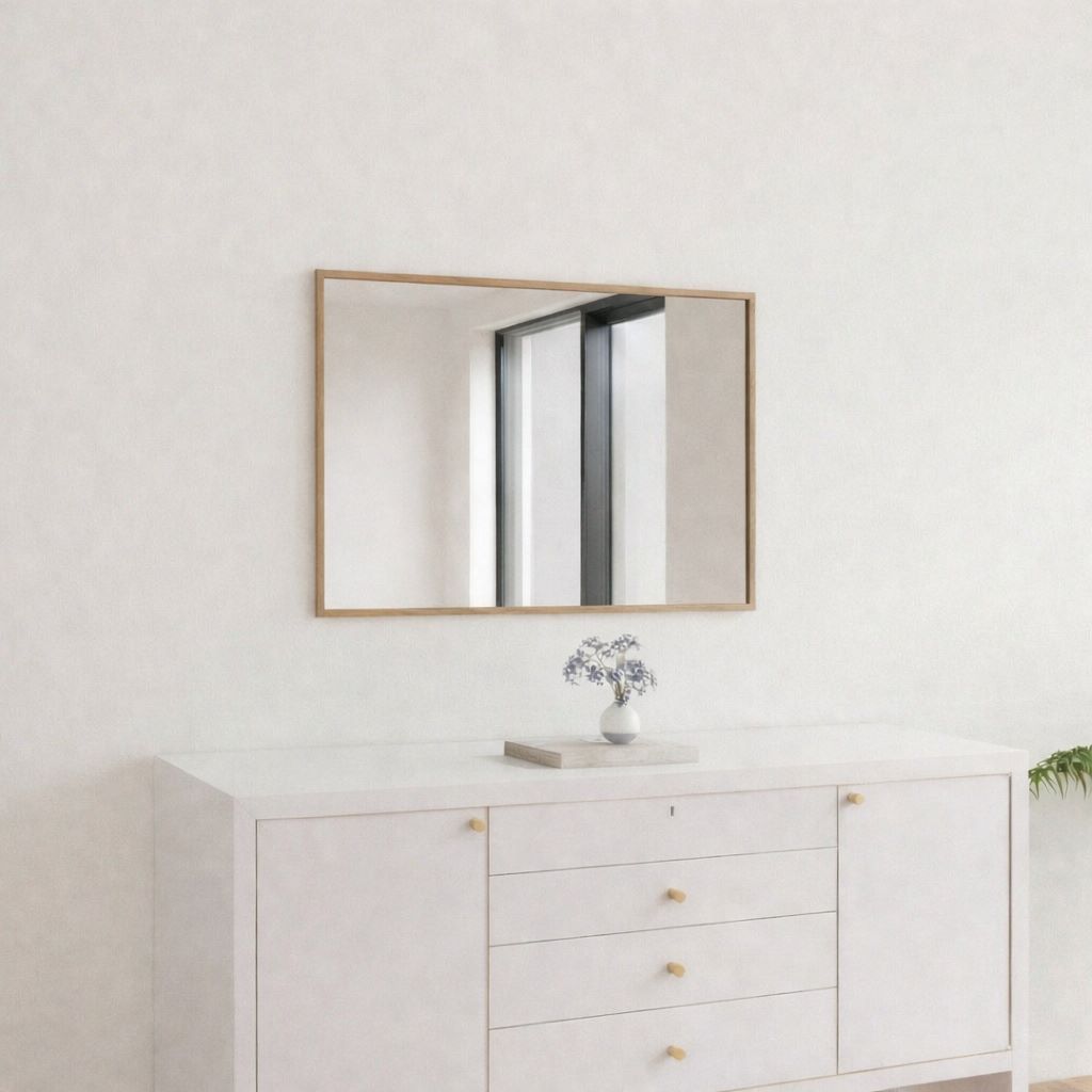Slimline Spiegel Mit Erlenrahmen (50x60 cm)