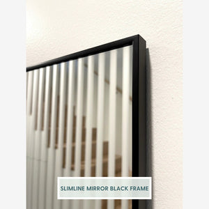 Slimline - Large Full Length Mirror With Black Frame (80x135cm)