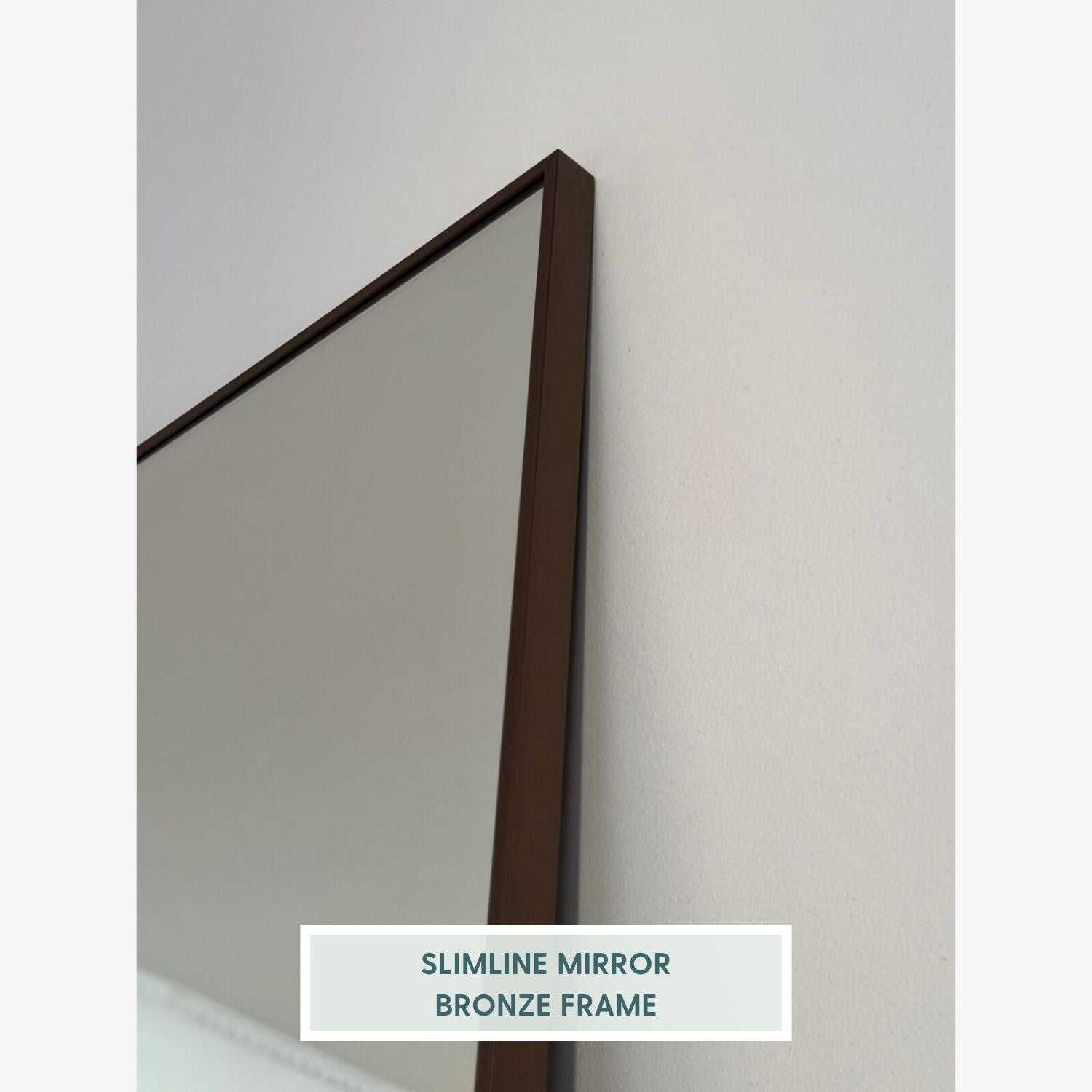 Giant Slimline Mirror With Bronze Frame (200x215cm)
