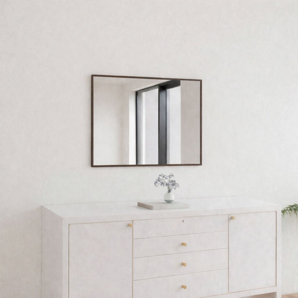Slimline Mirror With Bronze Frame (50x60 cm)
