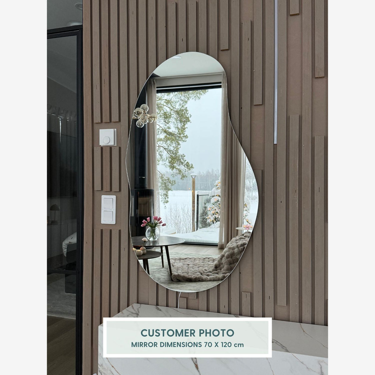 Sand wall mirror (75x130cm)